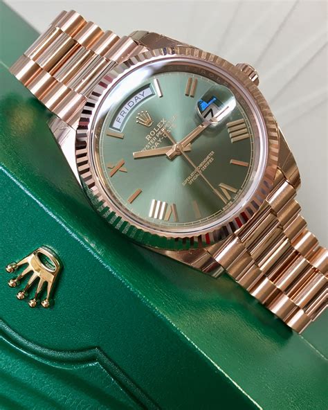 rolex men's watch day date 40|Rolex Day-Date 40 everose.